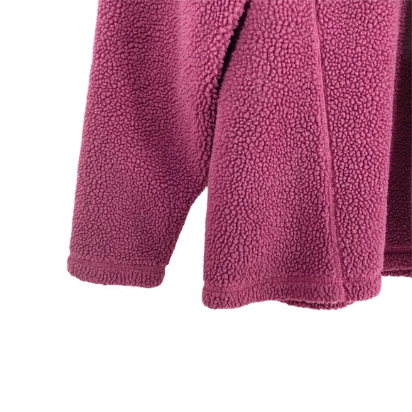 Medium Lands’  Lands End Sherpa 1/4 Zip Quarter Plush Teddy Fleece Pullover - Picture 6 of 9